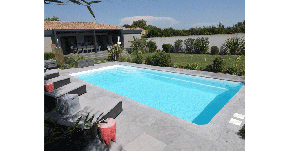 Bali Piscine à fond plat de 10 m x 4,00 m x 1,50 m