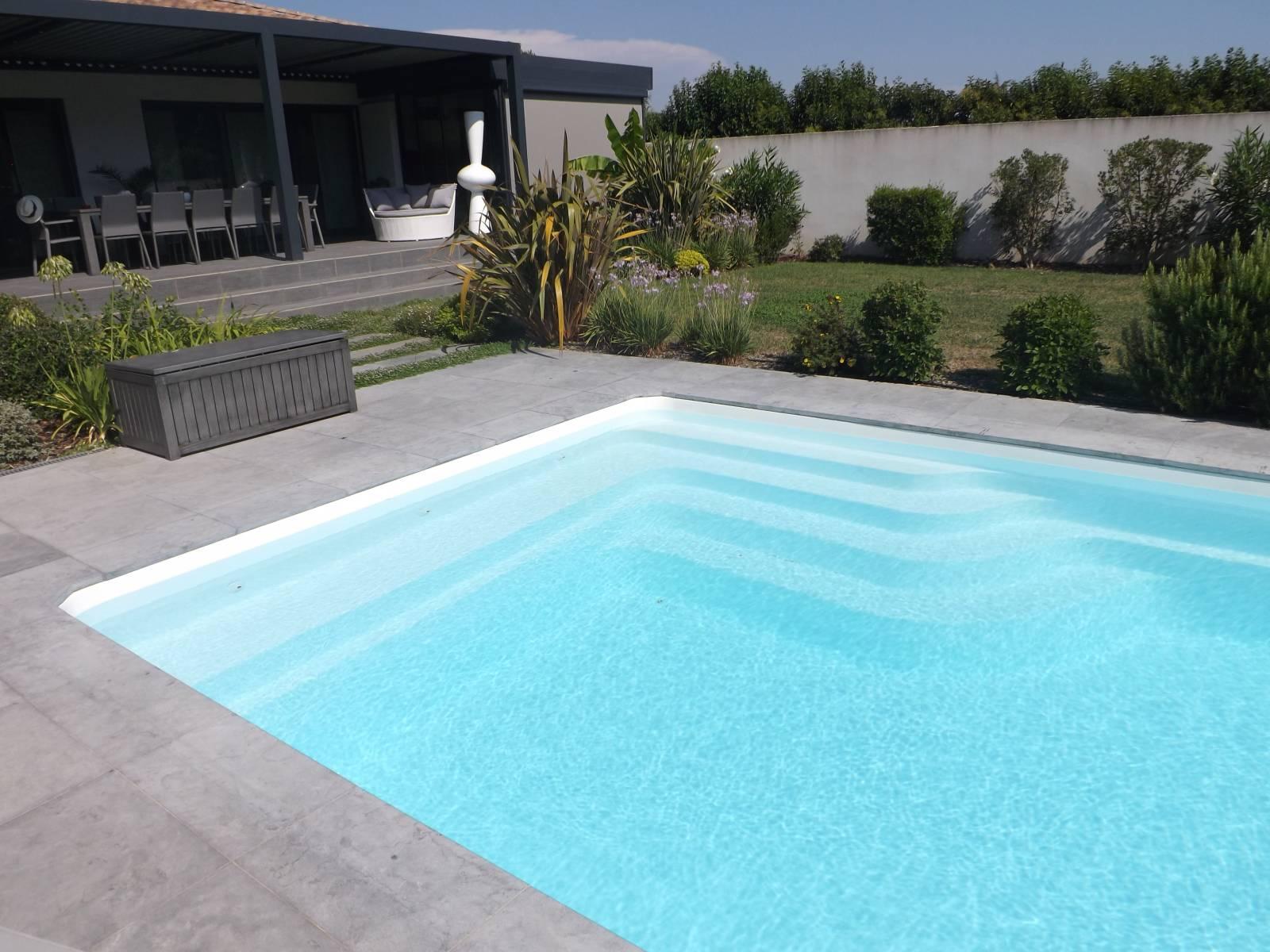 Bali Piscine à fond plat de 10,00 m x 4,00 m x 1,50 m