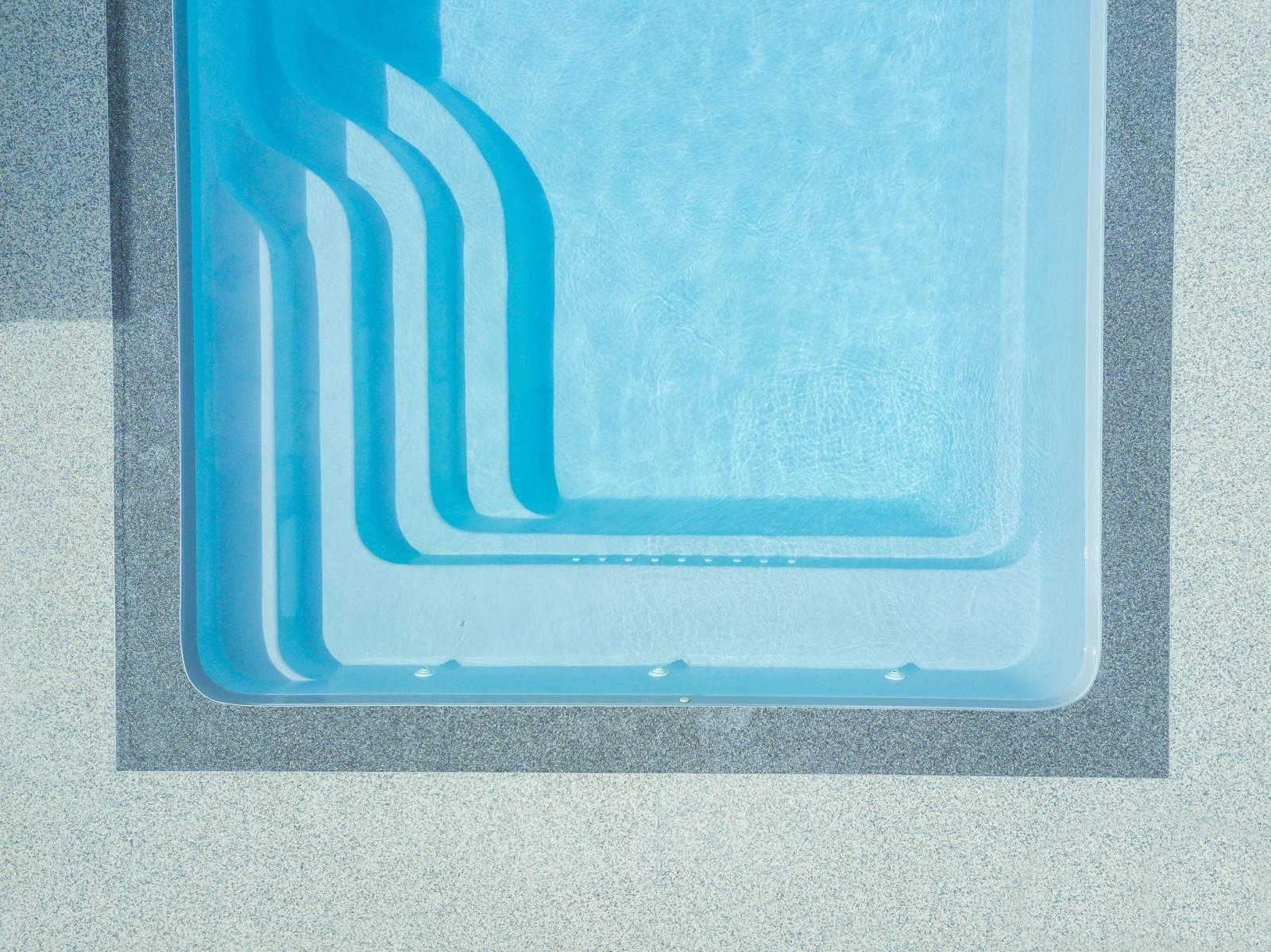 Bermudes Piscine à fond plat de 9,00 m x 4,00 m x 1,50 m