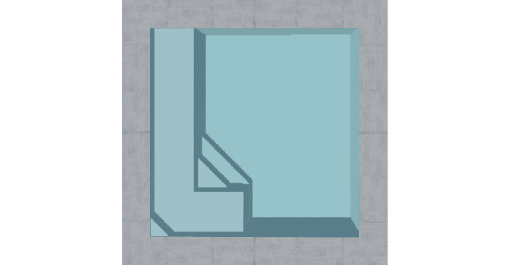 Carnau Piscine de moins de 10 m2 : 3,15 m x 3,15 m x 1,50 m