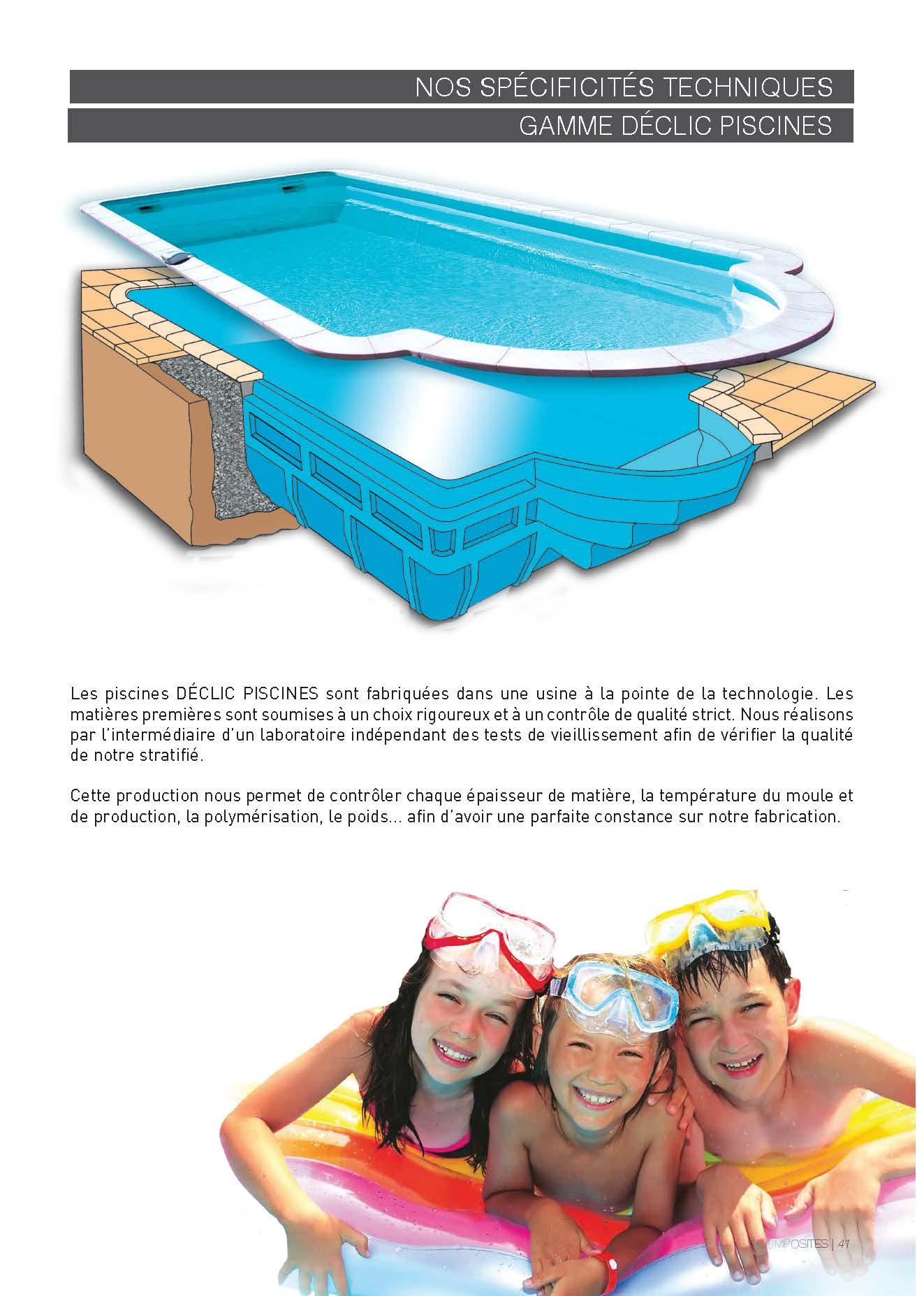 Déclic 850 Piscine à fond plat de 8,50 m x 3,40 m x 1,50 m