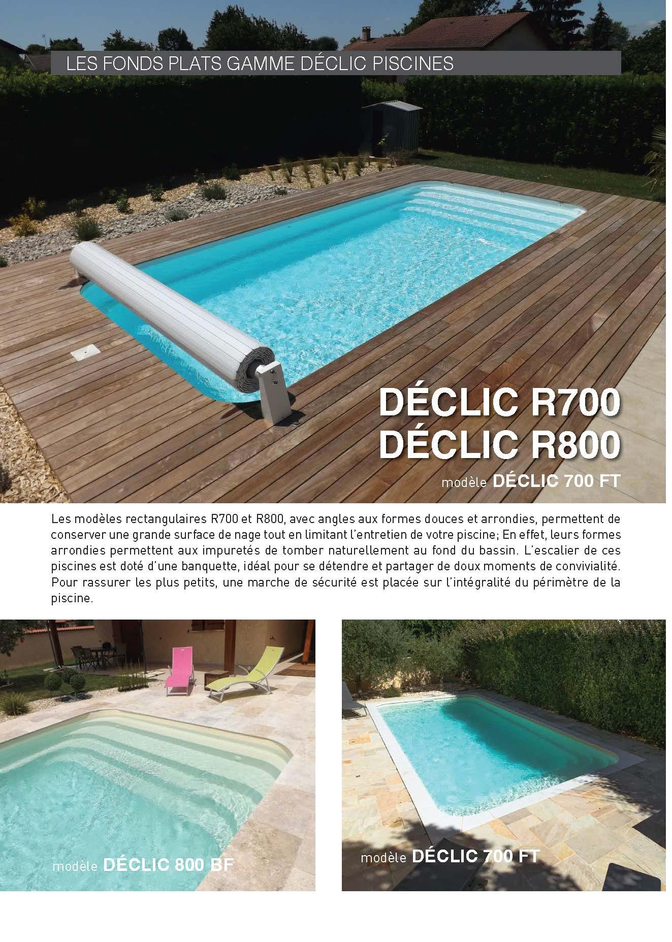 Déclic 850 Piscine à fond plat de 8,50 m x 3,40 m x 1,50 m