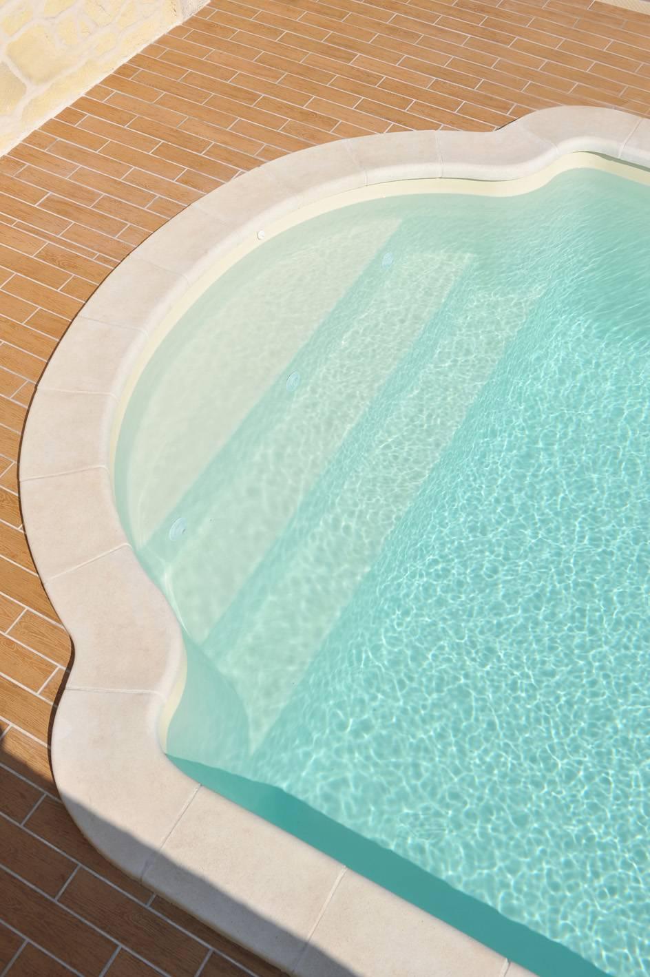 Chypre Piscine à fond plat de 6,70 m x 3,20 m x 1,40 m
