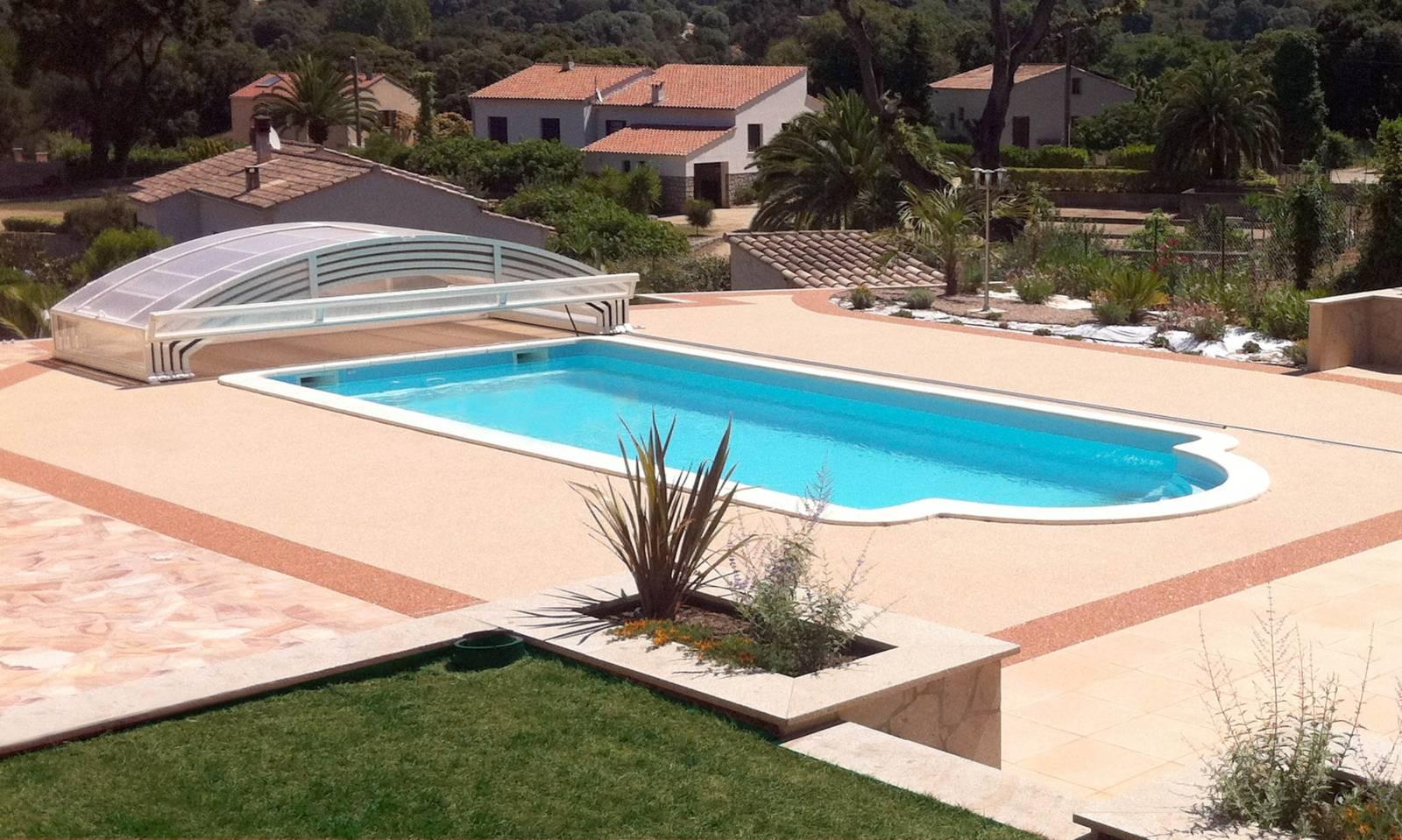 Corsica Piscine à fond plat de 10,00 m x 4,10 m x 1,50 m