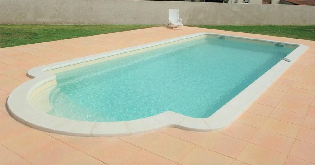 Corsica Piscine à fond plat de 10,00 m x 4,10 m x 1,50 m