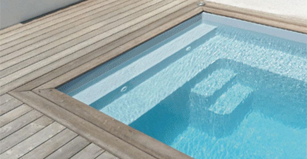 Cotui Piscine de moins de 10 m2 : 4,30 m x 2,30 m x 1,50 m