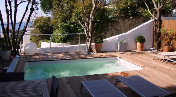 Cotui Piscine de moins de 10 m2 : 4,30 m x 2,30 m x 1,50 m