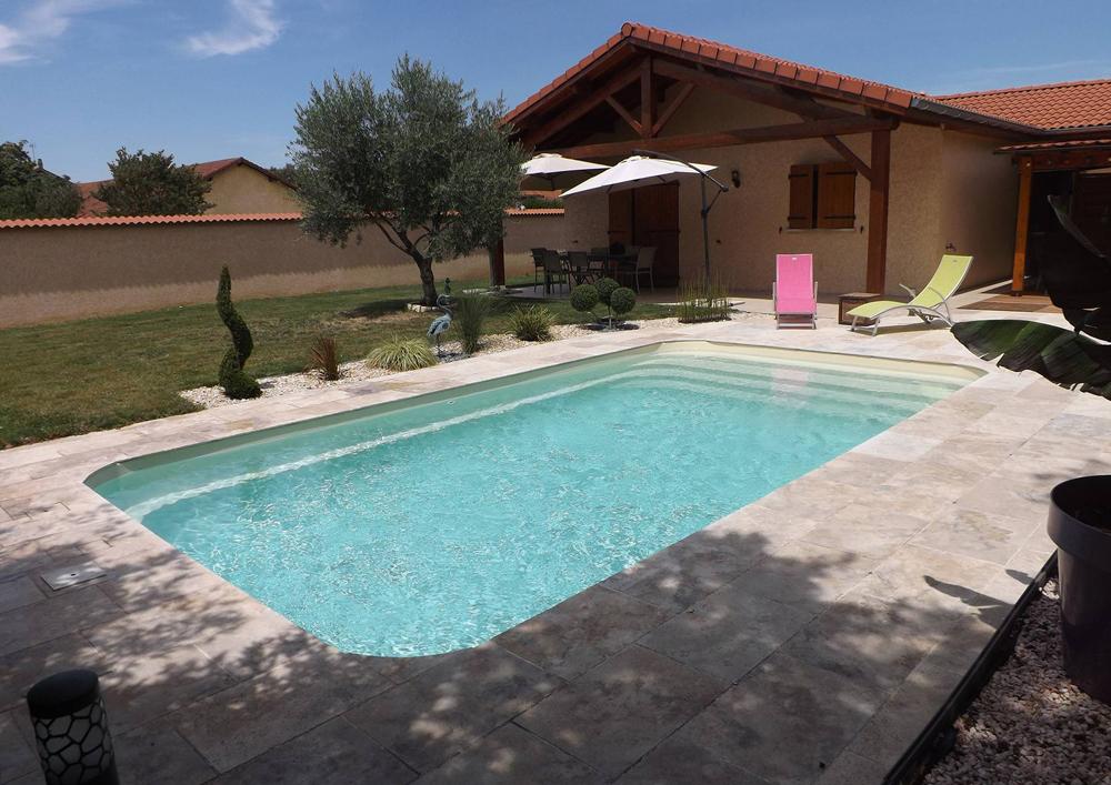 Déclic R 700 Piscine à fond plat de 7,00 m x 3,70 m x 1,50 m