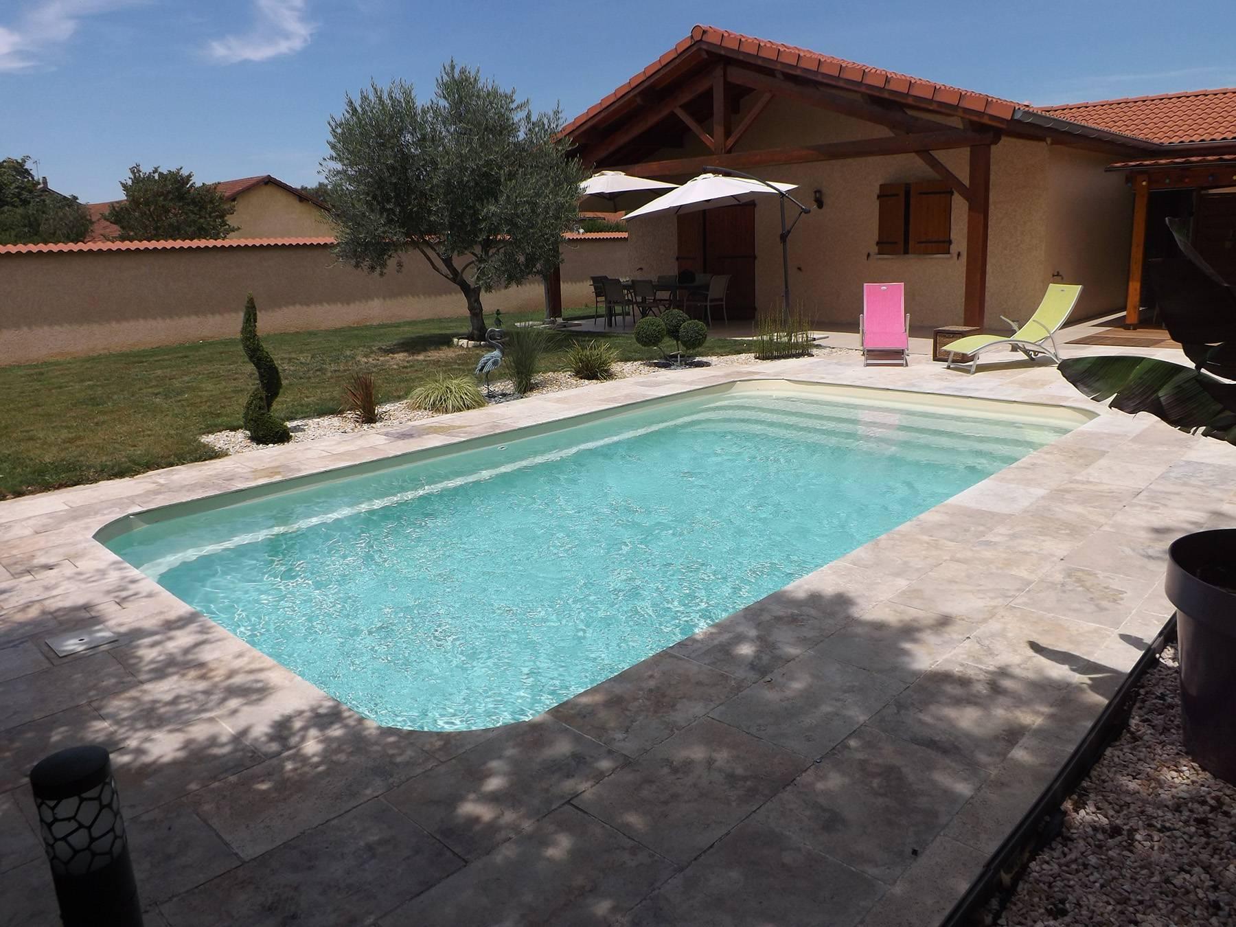 Déclic R 700 Piscine à fond plat de 7,00 m x 3,70 m x 1,50 m
