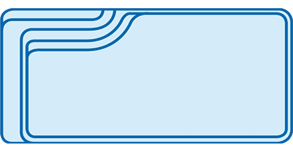 Feroe Piscine à fond plat de 8,00 m x 4,00 m x 1,50 m