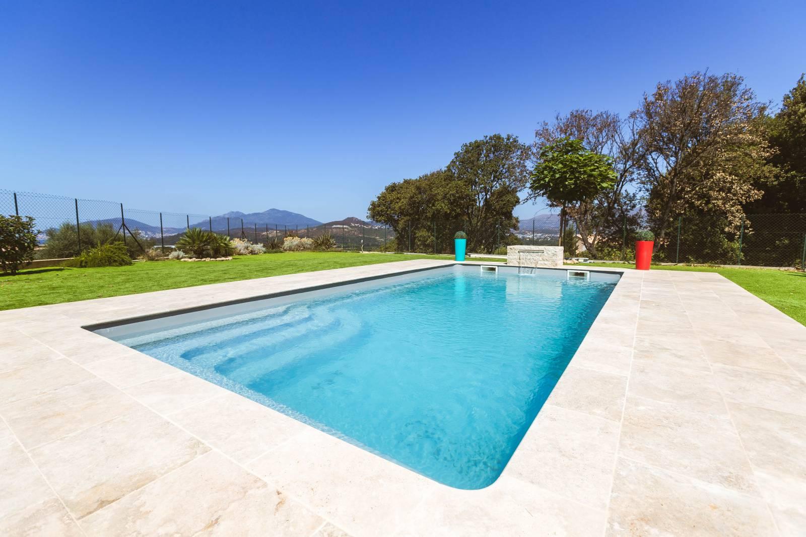 Feroe Piscine à fond plat de 8,00 m x 4,00 m x 1,50 m