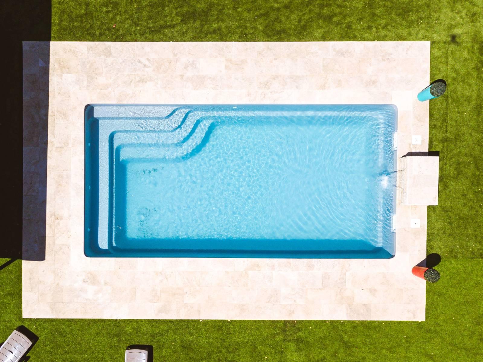 Feroe Piscine à fond plat de 8,00 m x 4,00 m x 1,50 m