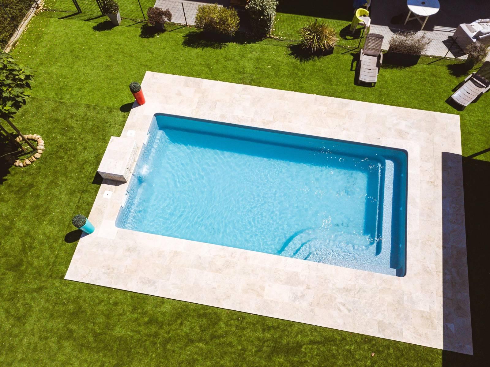Feroe Piscine à fond plat de 8,00 m x 4,00 m x 1,50 m