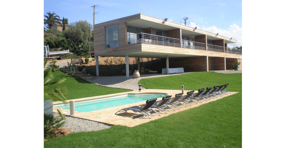 Fidji Piscine à fond plat de 8,10 m x 3,90 m x 1,50 m