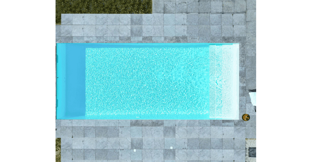 Guadeloupe Piscine à fond plat de 9 m x 4,20 m x 1,50 m