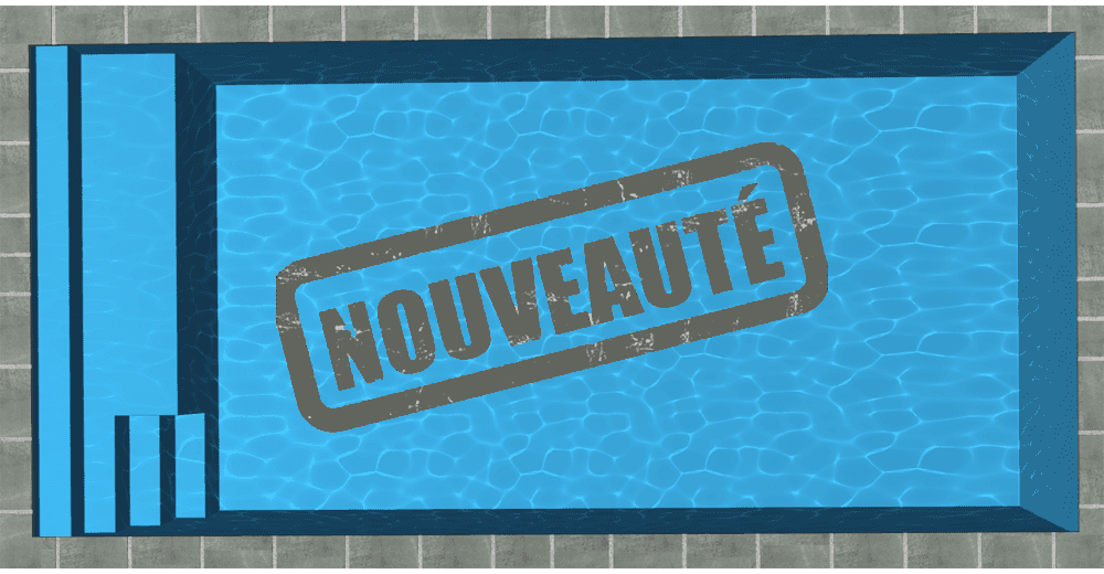 Hourtin Piscine à fond plat de 8 m x 4 m x 1,50 m