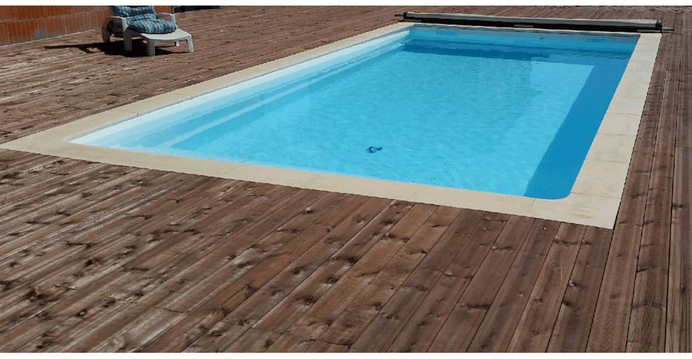 Jemaye Piscine à fond plat de 7 m x 3 m x 1,50 m