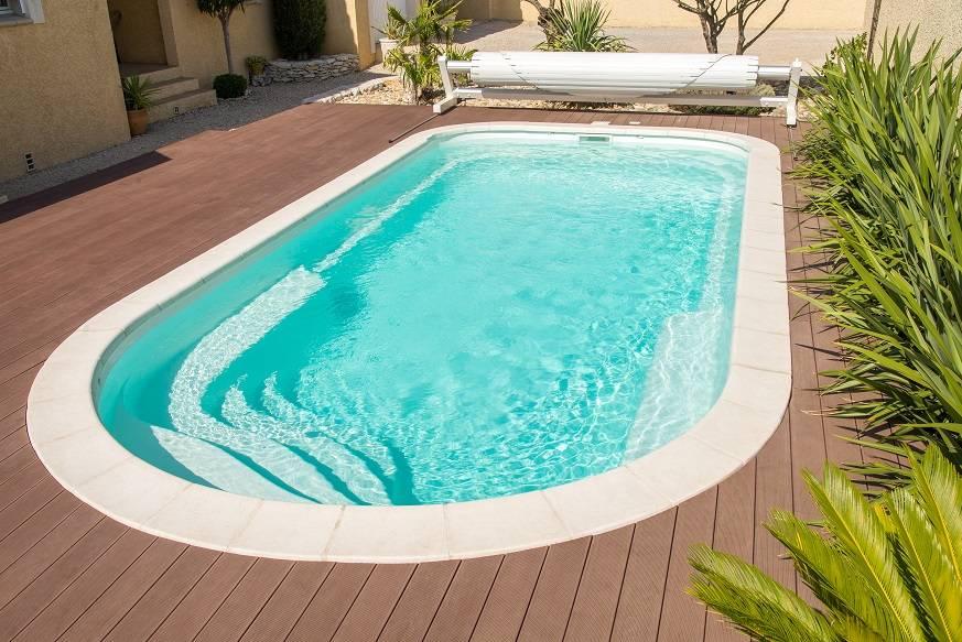 Jamaique Piscine à fond plat de 8 m x 3,70 m x 1,50 m