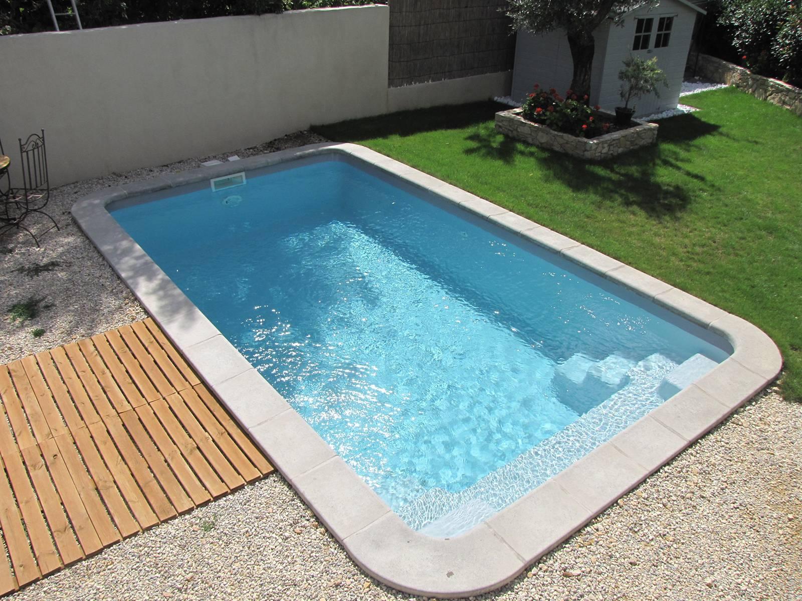 Jersey Piscine à fond plat de 6,30 m x 3,20 m x 1,40 m