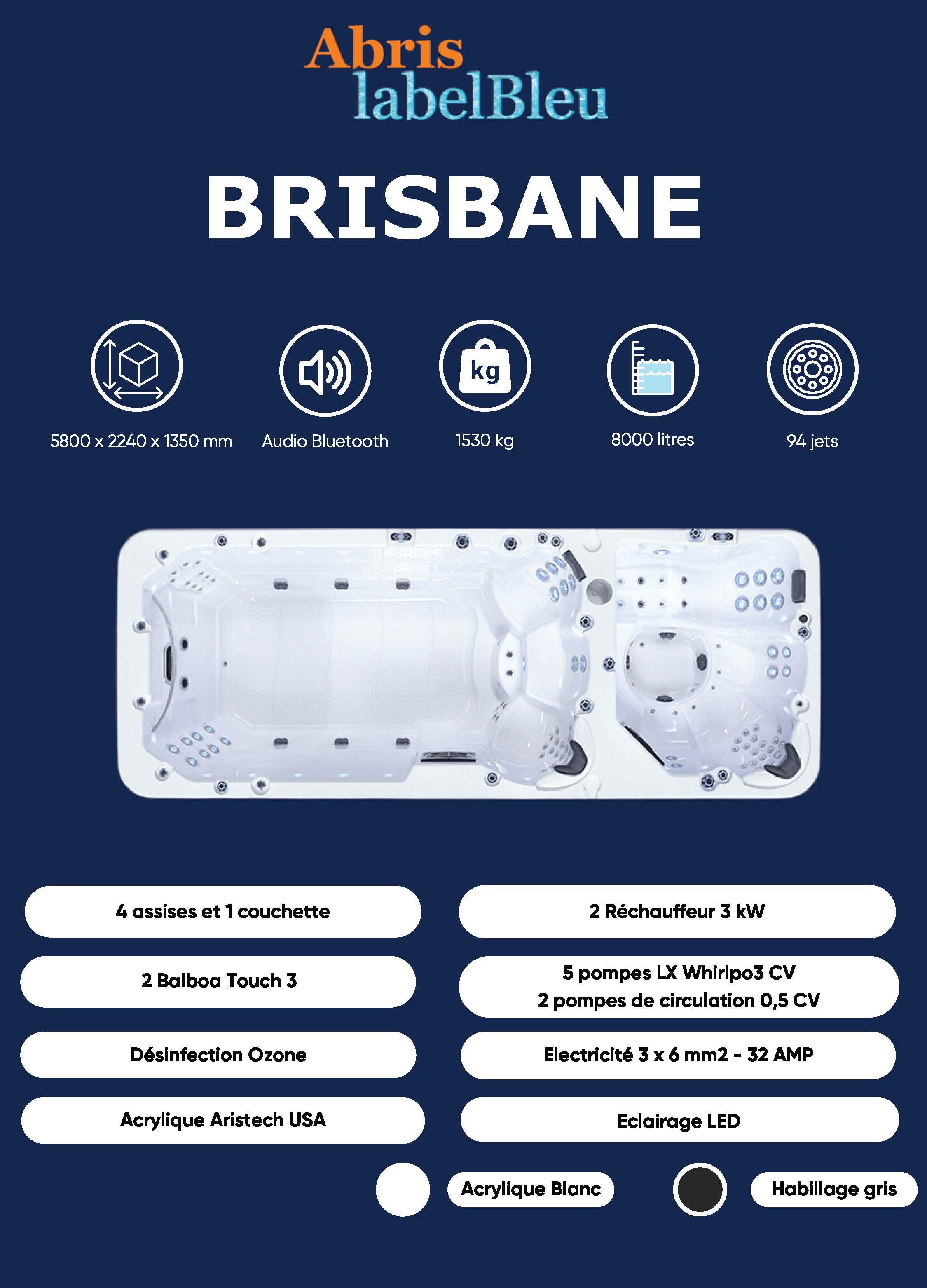 SPA Brisbane SPA de nage bi-zone