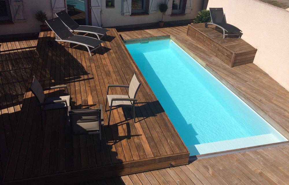 Ouverture largeur 1 plateau L'art de façonner votre espace piscine