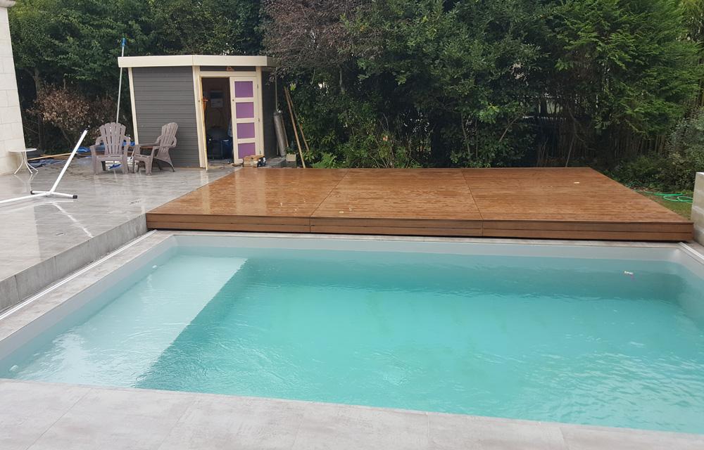 Ouverture largeur 1 plateau L'art de façonner votre espace piscine