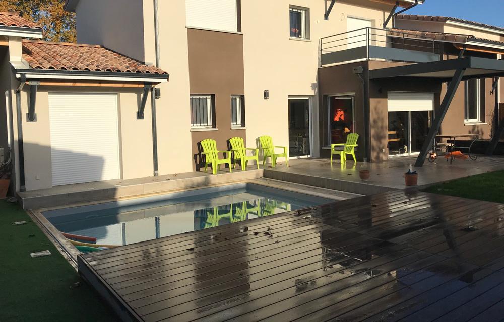 Ouverture largeur 1 plateau L'art de façonner votre espace piscine