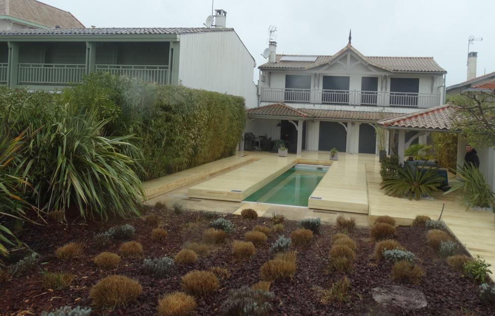 Ouverture largeur 2 plateaux L'art de moduler votre espace piscine