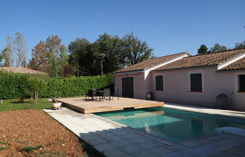 Ouverture longueur 1 plateau L'art de façonner votre espace piscine