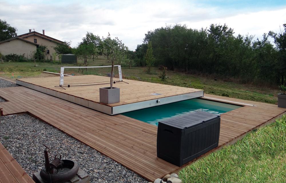 Ouverture longueur 1 plateau L'art de façonner votre espace piscine