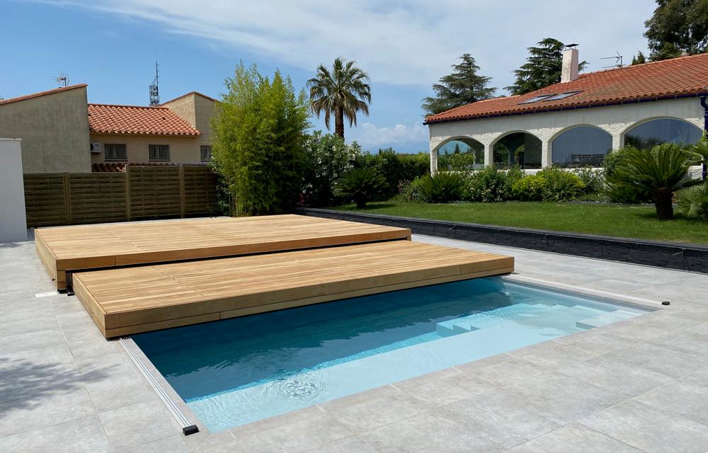 Ouverture longueur 2 plateaux gigognes L'art de moduler votre espace piscine sur un petit espace