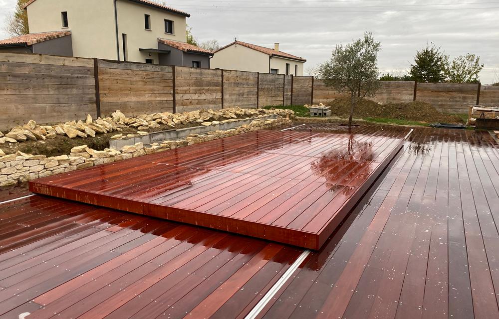 Ouverture longueur 2 plateaux L'art de moduler votre espace piscine