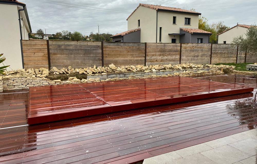 Ouverture longueur 2 plateaux L'art de moduler votre espace piscine