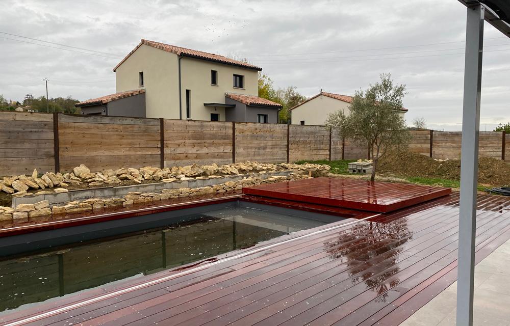 Ouverture longueur 2 plateaux L'art de moduler votre espace piscine