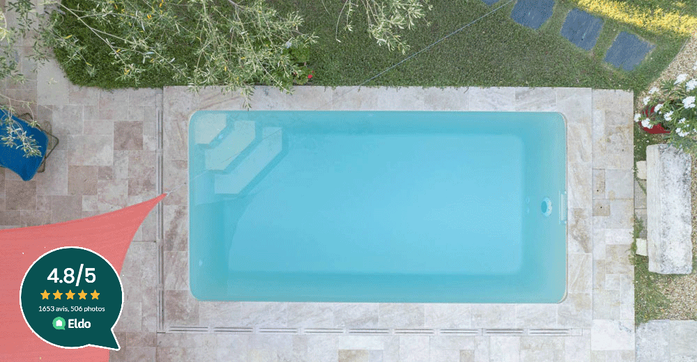 Majorque Piscine à fond plat de 5,20 m x 2,70 m x 1,40 m