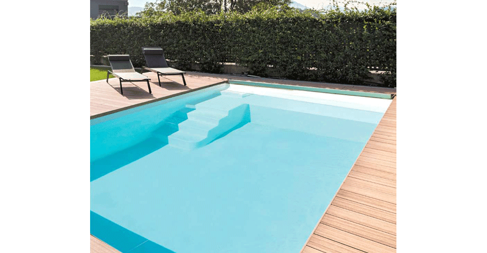 Mimao Piscine à fond plat de 10 m x 4,20 m x 1,50 m
