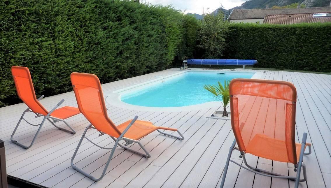 Malte Piscine à fond plat de 7,70 m x 3,20 m x 1,40 m