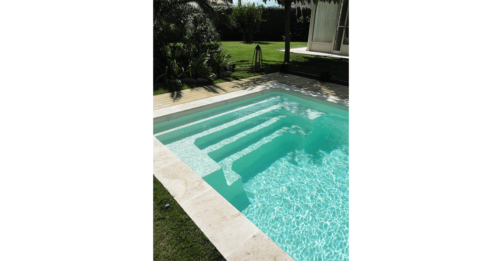 Maribal Piscine à fond plat de 6,20 m x 3,20 m x 1,45 m
