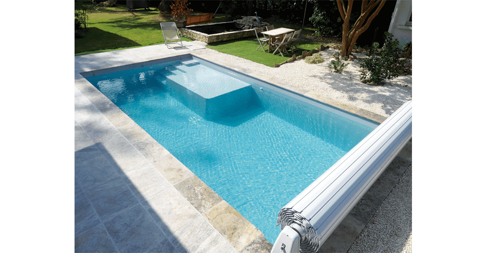 Mimao Plage Piscine à fond plat de 10 m x 4,20 m x 1,50 m