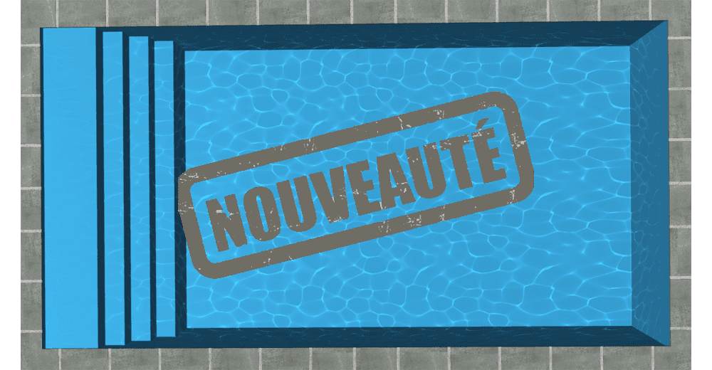 Pombonne Piscine à fond plat de 7 m x 3,80 m x 1,50 m