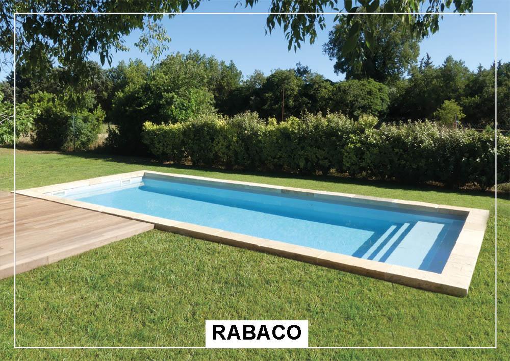 Rabaco Piscine à fond plat de 10,00 m x 4,20 m x 1,50 m