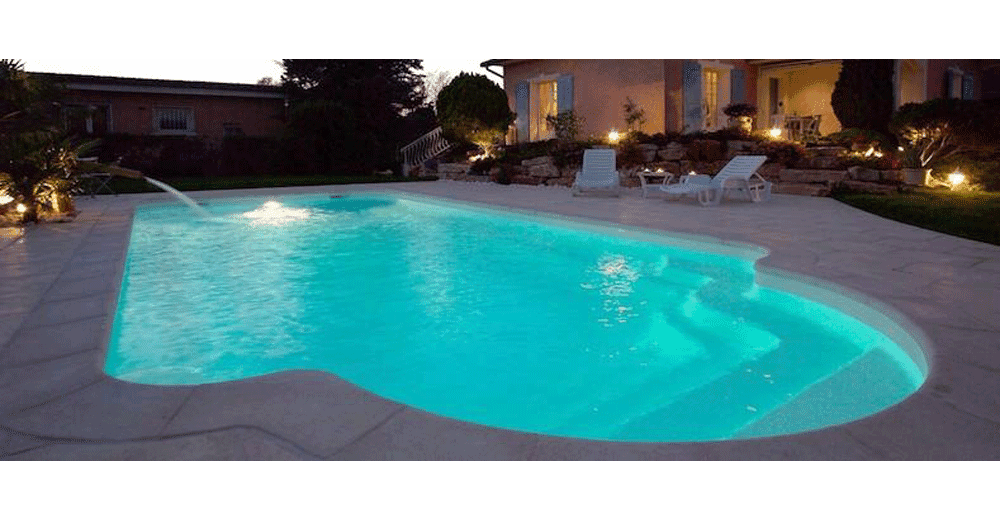 Sainte-Croix Piscine à fond plat de 10,50 m x 4 m x 1,60 m