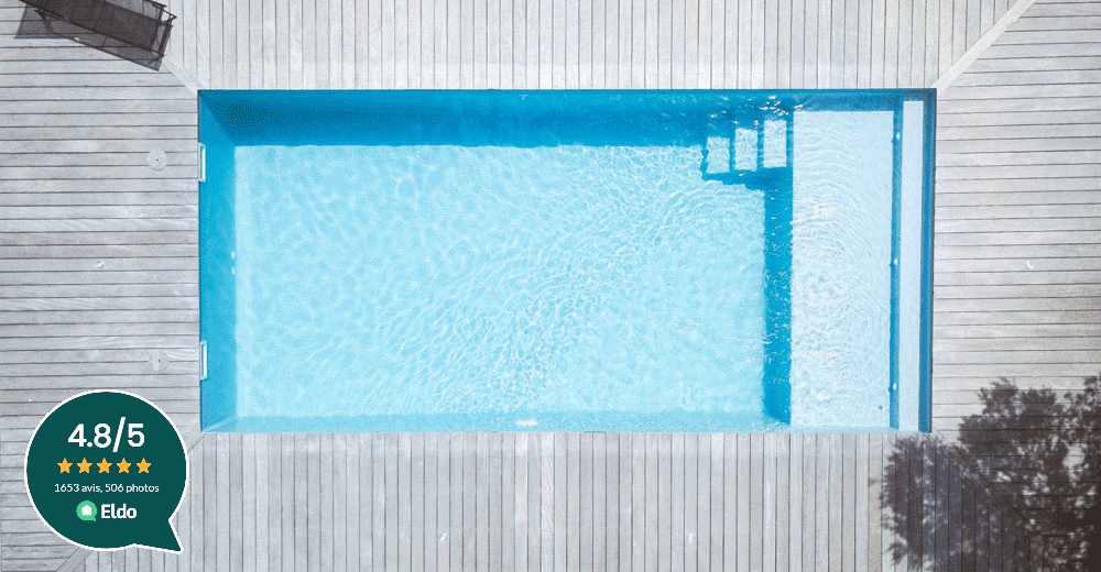 Samoa Piscine à fond plat de 8,50 m x 4,00 m X 1,50 m