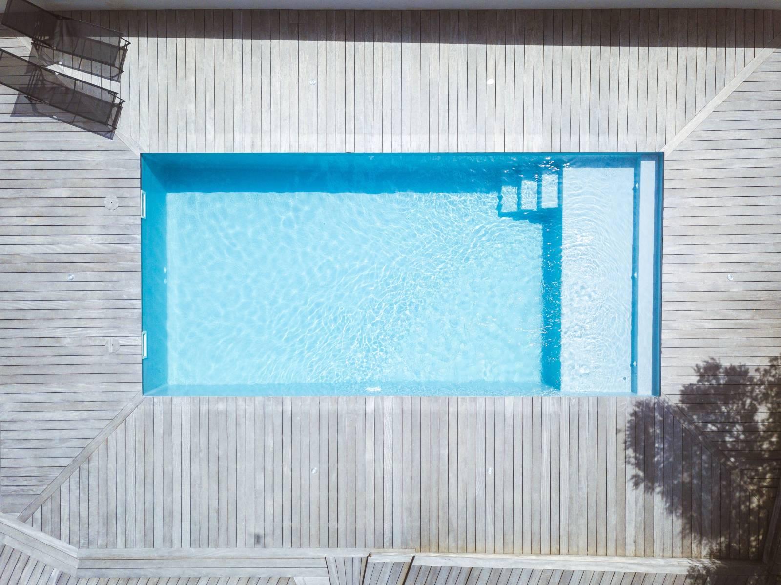 Samoa Piscine à fond plat de 8,50 m x 4,00 m X 1,50 m