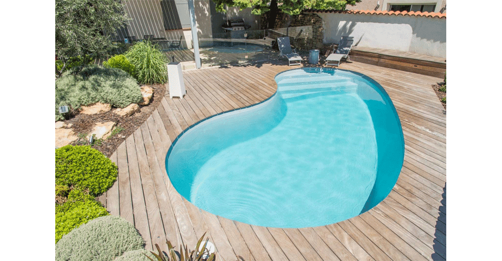 Seychelles Piscine à fond plat de 7,80 m x 3,80 m x 1,45 m