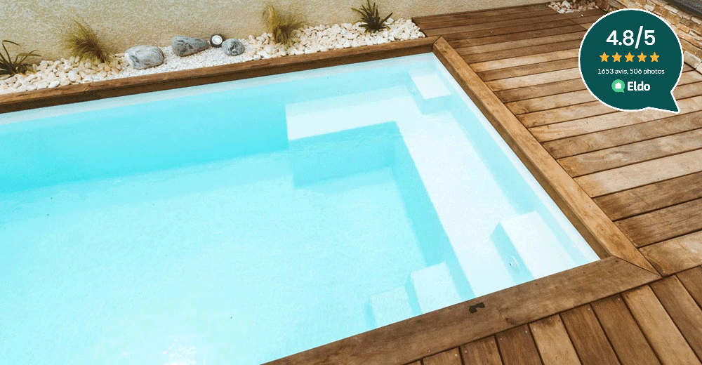 Wallis Piscine de moins de 10 m2 : 4,40 m x 2,25 m x 1,40 m