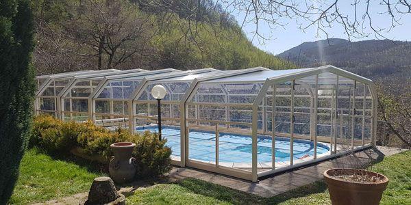 Premium 180 Abri mi-haut double vitrage, qualité des profilés, haut de gamme