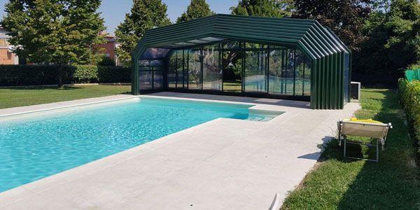 Premium 180 Abri mi-haut double vitrage, qualité des profilés, haut de gamme