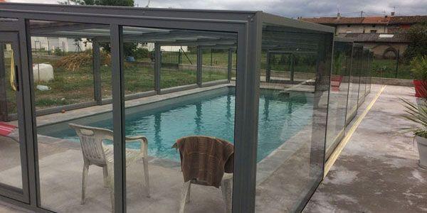 Libao 180 Abri mi-haut à 2 pentes, la transparence du verre