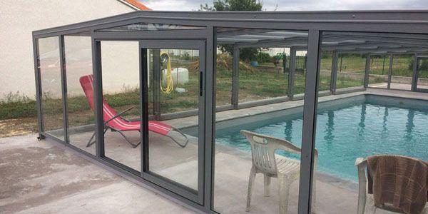 Libao 180 Abri mi-haut à 2 pentes, la transparence du verre